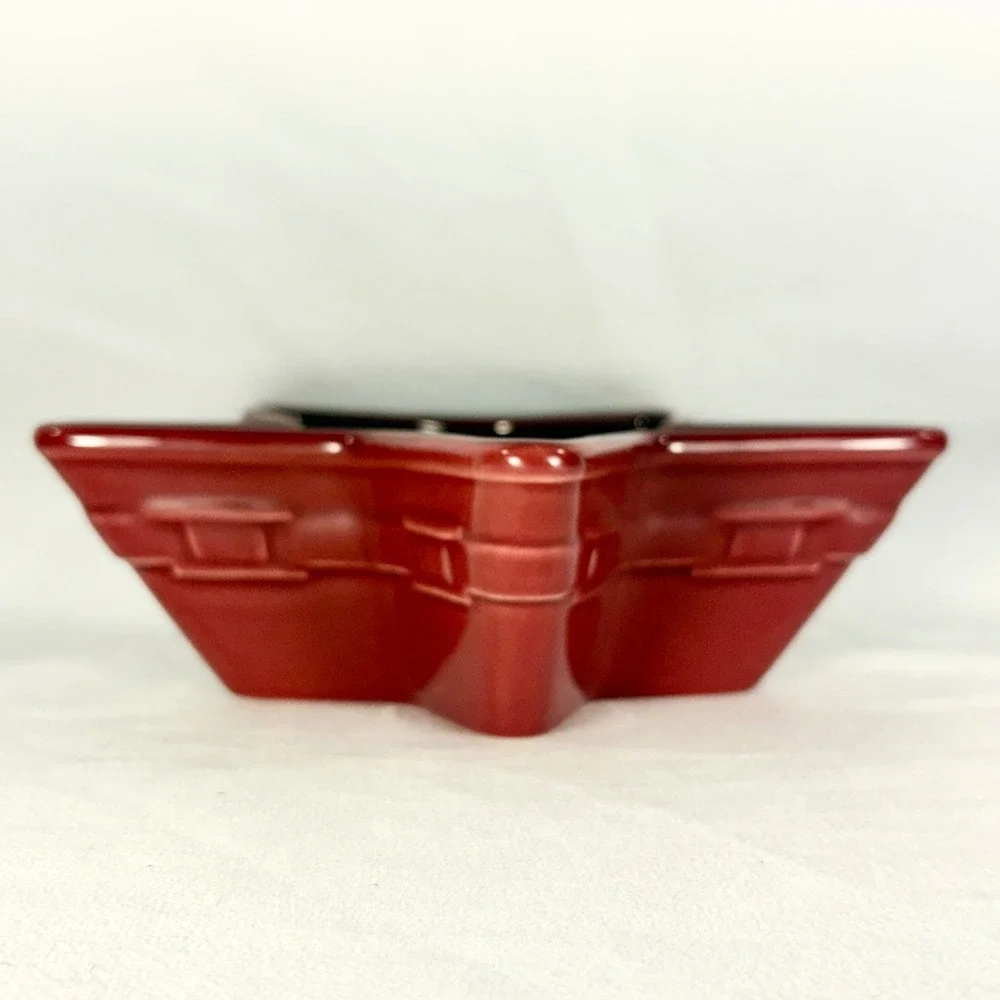 Longaberger Star Bowl Paprika 7 in Woven Traditions for Dips Candy Serving‎ Dish
